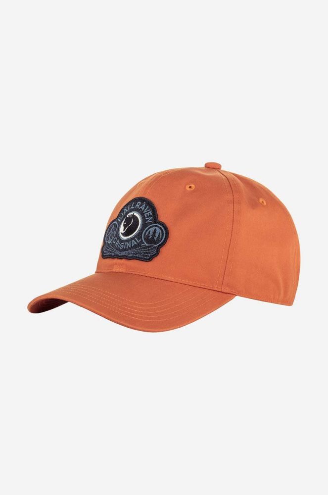 Кепка Fjallraven Classic Badge Cap колір помаранчевий з аплікацією F86979.243-243
