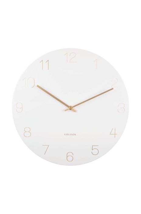 Настінний годинник Karlsson Charm Numbers колір білий (2994557)