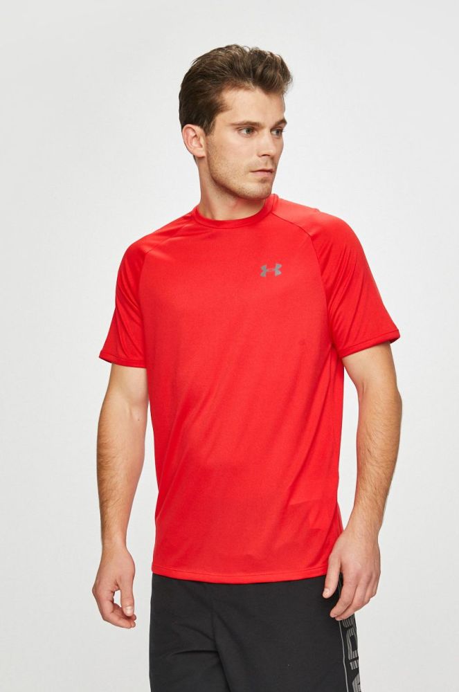 Тренувальна футболка Under Armour Tech 2.0 колір червоний однотонна 1326413-191