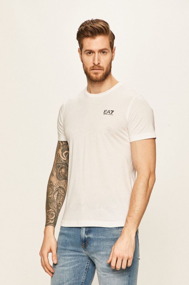 EA7 Emporio Armani - Футболка колір білий (373051)