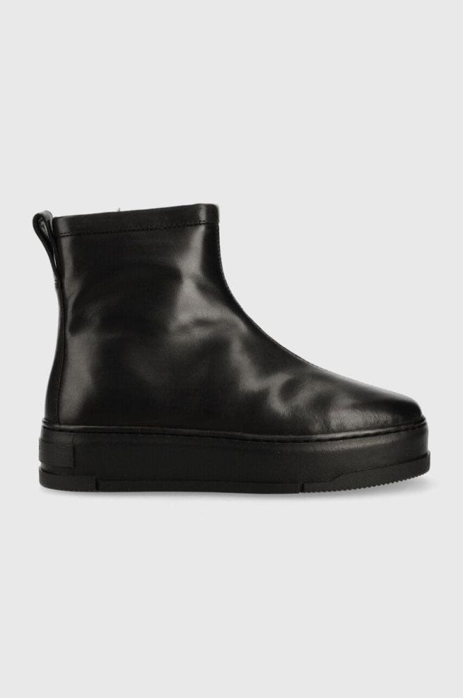 Шкіряні черевики Vagabond Shoemakers Judy жіночі колір чорний на платформі утеплене