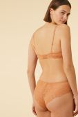 Бюстгальтер Etam колір помаранчевий мереживо однотонний (2539952)