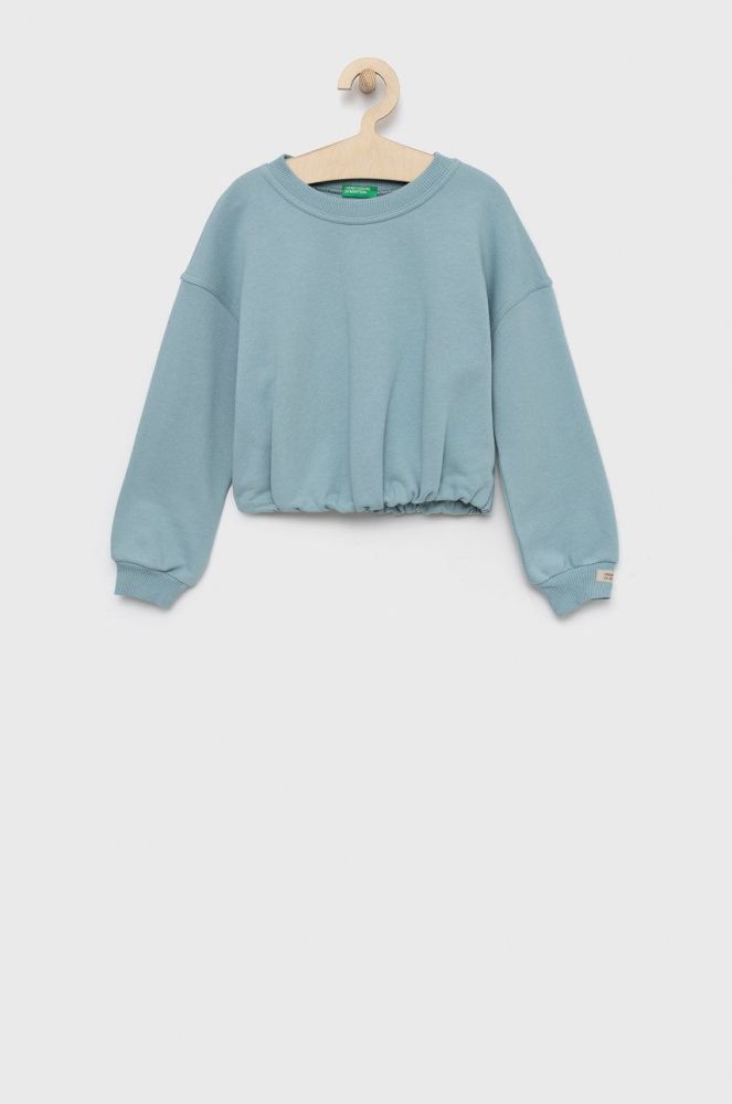 Дитяча кофта United Colors of Benetton однотонна колір блакитний (2710929)