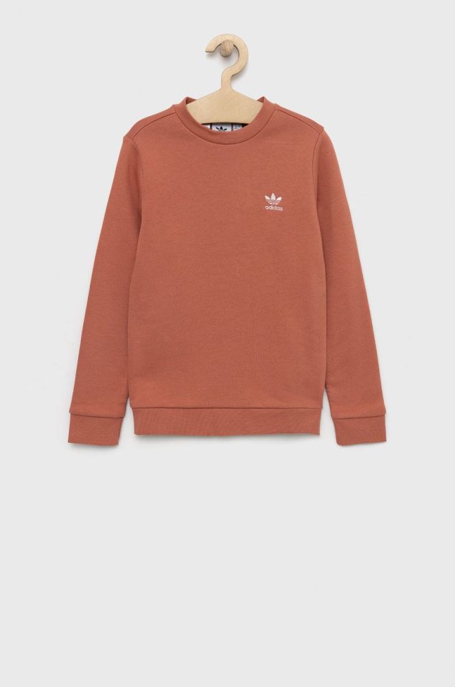 Кофта adidas Originals колір помаранчевий однотонна