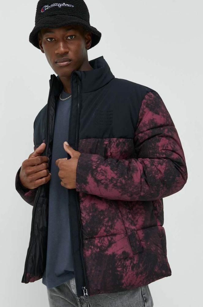 Куртка Champion чоловіча колір фіолетовий перехідна oversize 218086-WRE/ALL/NB