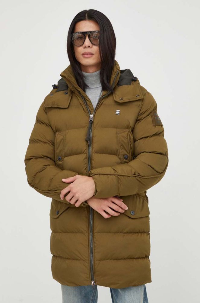 Куртка G-Star Raw чоловіча колір зелений зимова (3566545)