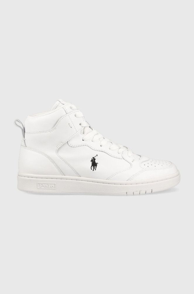Шкіряні кросівки Polo Ralph Lauren Polo Crt колір білий 809877680001