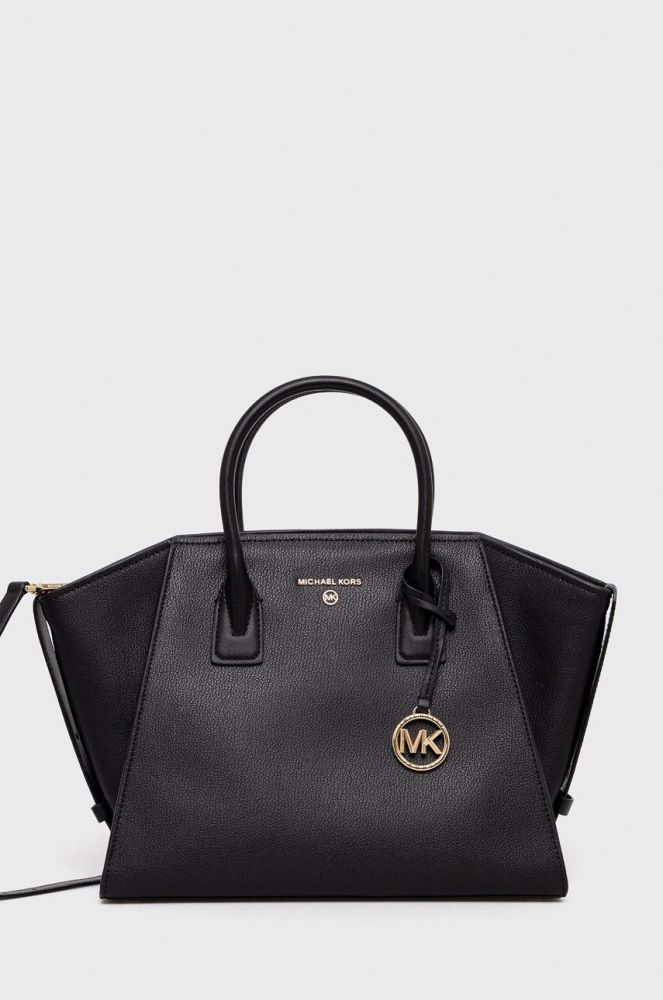 Шкіряна сумочка MICHAEL Michael Kors колір чорний (2641668)