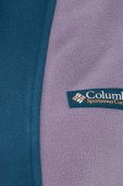 Флісова кофта Columbia колір фіолетовий візерунок