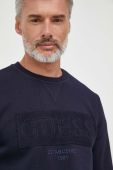 Кофта Guess чоловіча колір синій з аплікацією (3609257)