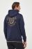 Кофта Paul&Shark чоловіча колір синій з капюшоном з аплікацією