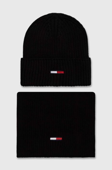 Шапка і шарф Tommy Jeans колір чорний (3519845)