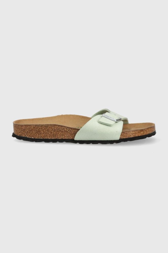Шльопанці Birkenstock Madrid жіночі колір зелений 1024121
