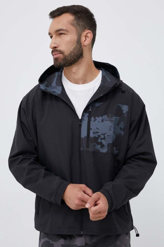 Куртка adidas Originals чоловіча колір чорний перехідна (3342232)