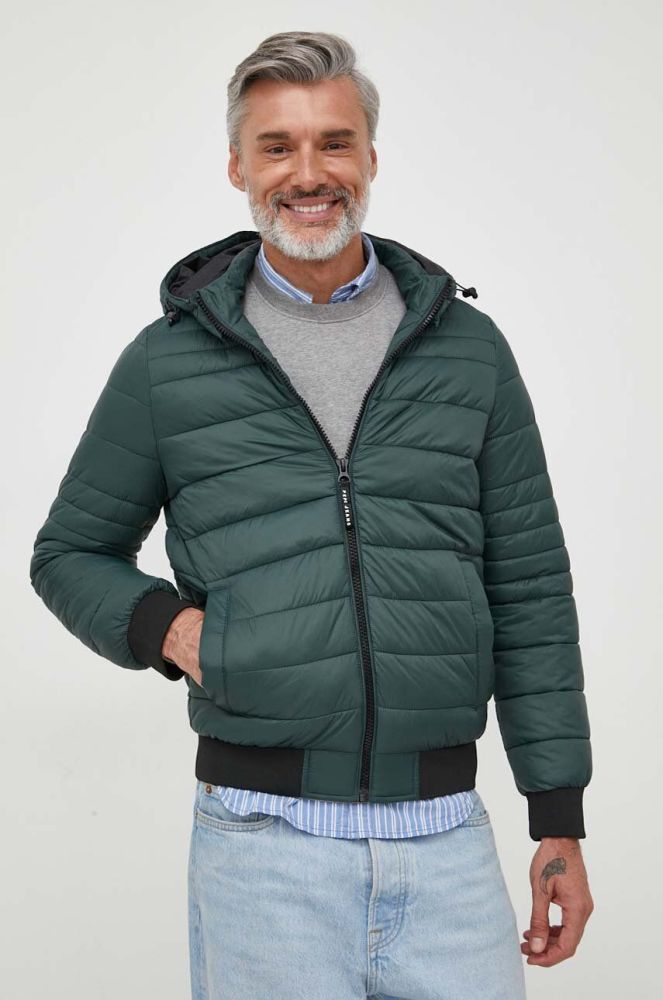 Куртка Pepe Jeans чоловіча колір зелений перехідна (3617926)