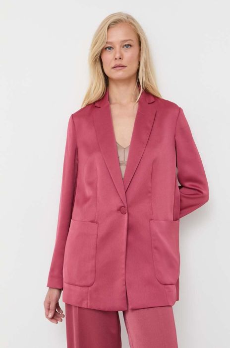 Піджак MAX&Co. колір бордовий однобортний однотонна