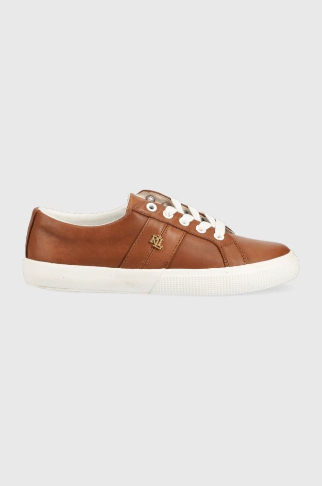 Шкіряні кросівки Lauren Ralph Lauren Janson II колір коричневий 802775372001