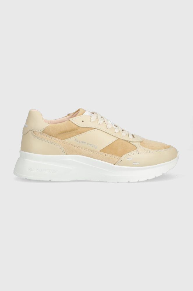 Замшеві кросівки Filling Pieces Jet Runner колір бежевий 17127361919