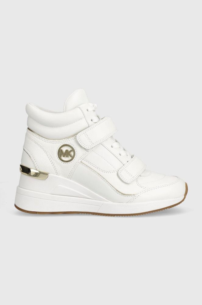 Шкіряні кросівки MICHAEL Michael Kors Gentry колір білий 43F3GYFE1L