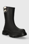 Гумові чоботи Karl Lagerfeld TREKKA RAIN NFT жіночі колір чорний KL43567