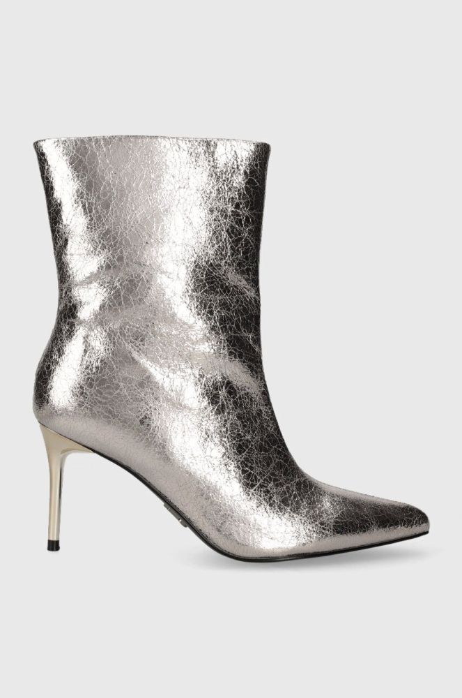 Черевики Steve Madden Lyricals жіночі колір срібний на шпильці SM11002592