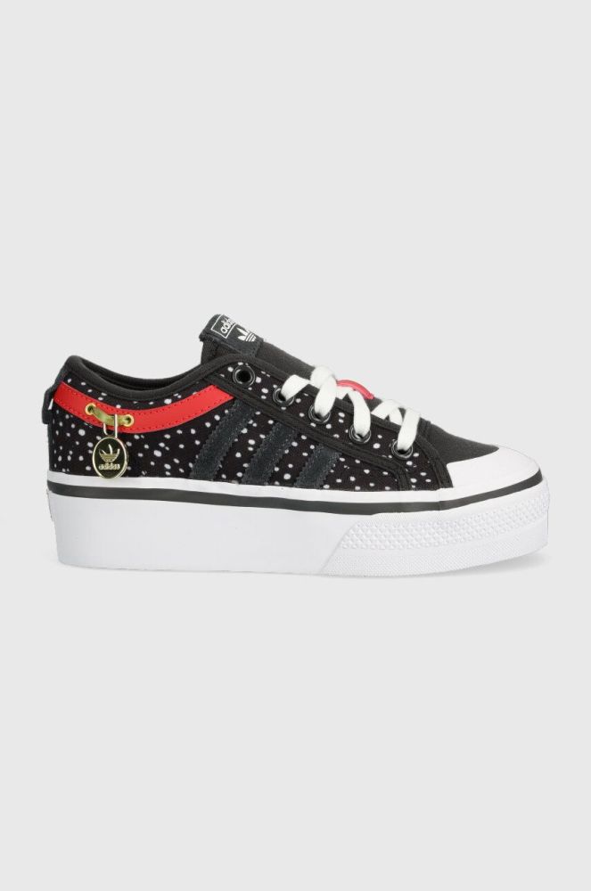 Черевики adidas Originals x Disney NIZZA PLATFORM колір чорний