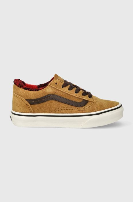 Дитячі кеди Vans UY Old Skool VN0A7Q5F1M71 колір коричневий