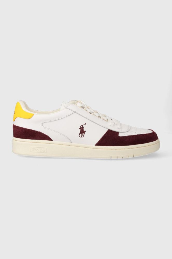 Шкіряні кросівки Polo Ralph Lauren Polo Crt Pp колір білий 809913450008