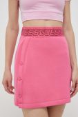 Спідниця Guess колір рожевий mini пряма (3313259)