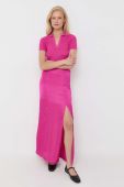 Спідниця MAX&Co. колір рожевий midi пряма
