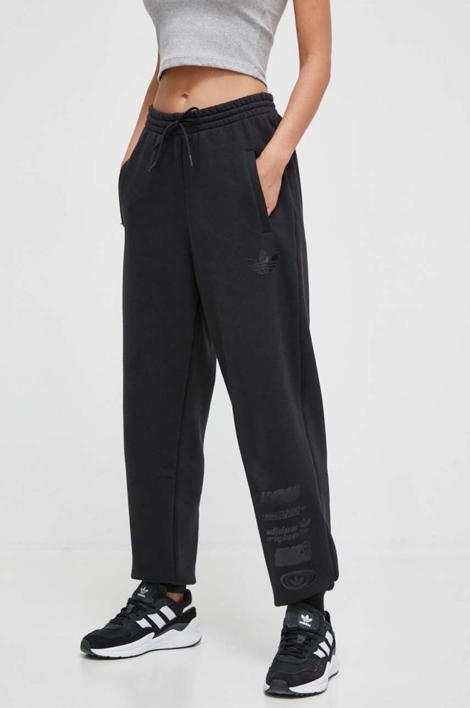 Спортивні штани adidas Originals колір чорний з принтом (3610401)