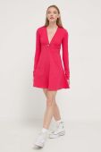 Сукня Tommy Jeans колір рожевий mini розкльошена (3512615)