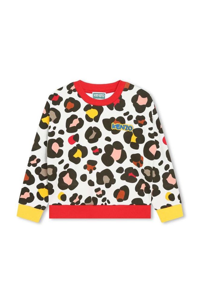 Дитяча кофта Kenzo Kids колір бежевий візерунок
