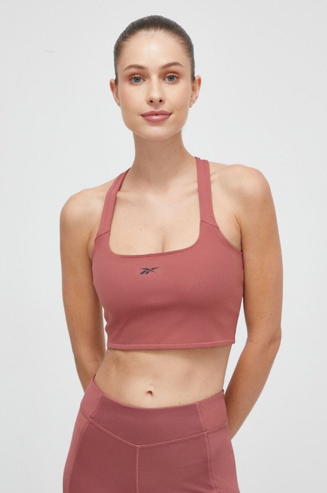 Топ для йоги Reebok колір рожевий (3564978)