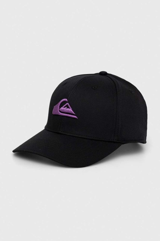 Кепка Quiksilver колір чорний однотонна (2957067)