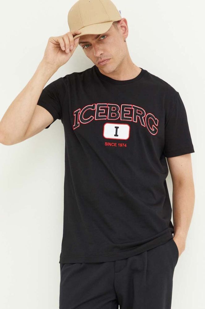 Iceberg Футболка колір чорний (3395399)