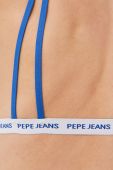 Купальний бюстгальтер Pepe Jeans злегка ущільнена чашечка колір блакитний (1365183)