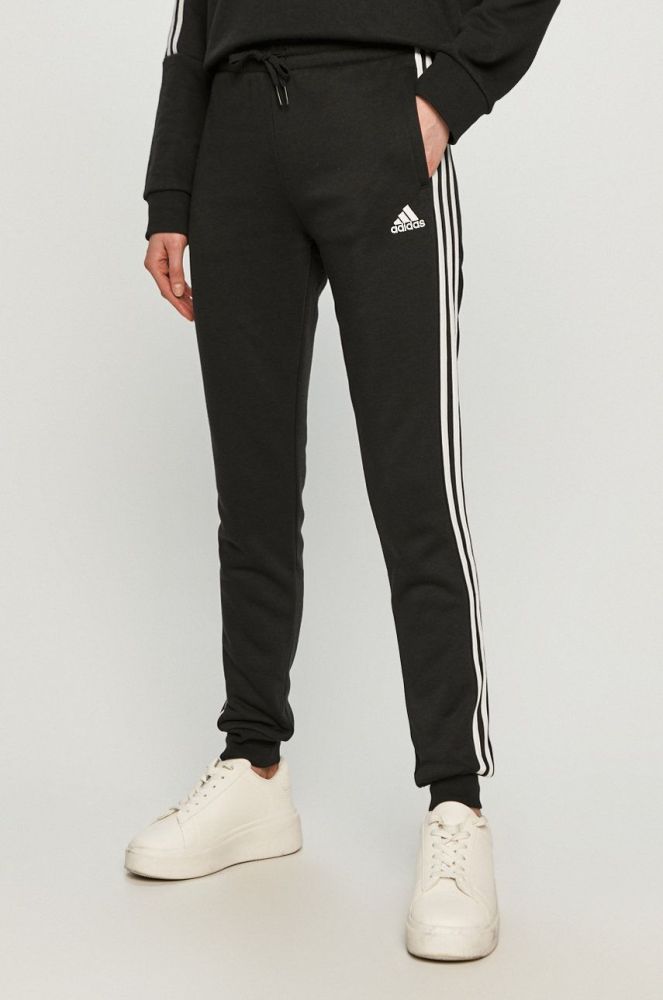 Штани adidas жіночі колір чорний