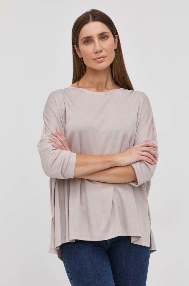 Блузка Max Mara Leisure жіноча колір прозорий однотонна