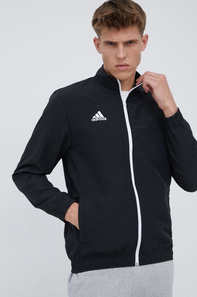 Куртка для тренувань adidas Performance Entrada 22 H57534 колір чорний перехідна