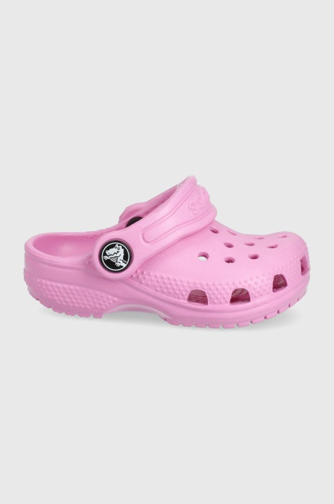 Дитячі шльопанці Crocs колір рожевий (2148111)