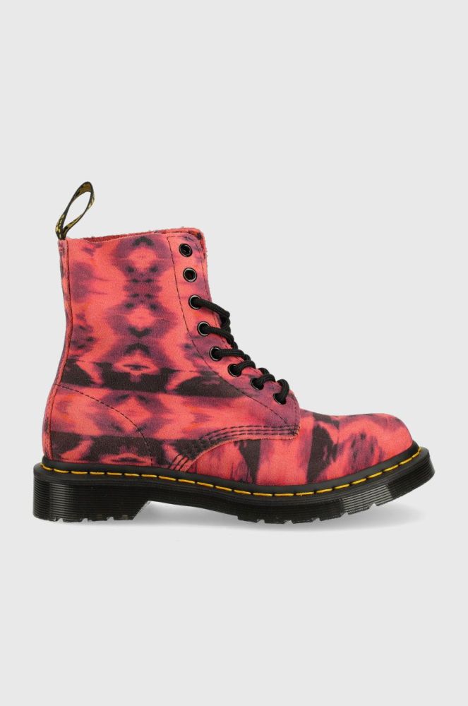 Замшеві черевики Dr. Martens жіночі колір рожевий на платформі DM27242500.1460.Pascal-Prpl.Sum.T