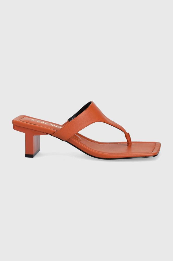 В'єтнамки Kat Maconie Km - Siena жіночі колір коричневий каблук блок