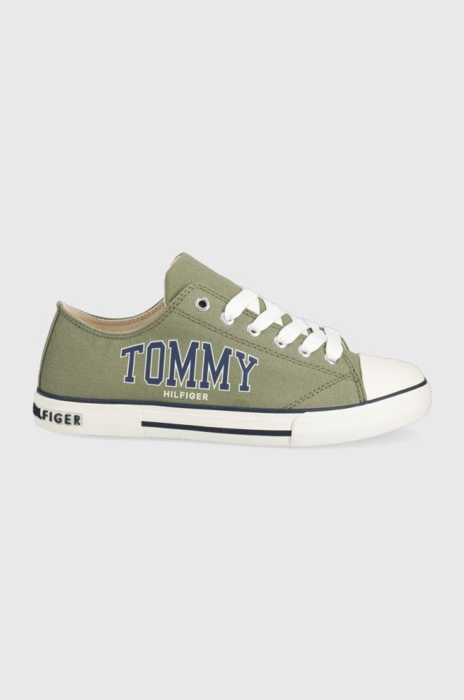 Дитячі кеди Tommy Hilfiger колір зелений
