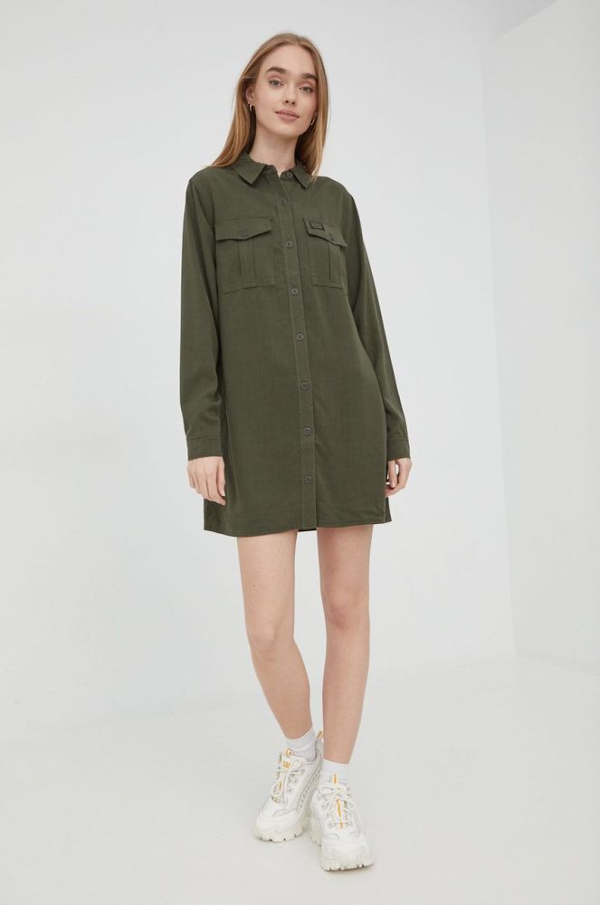 Сукня Superdry колір зелений mini пряма (2295734)