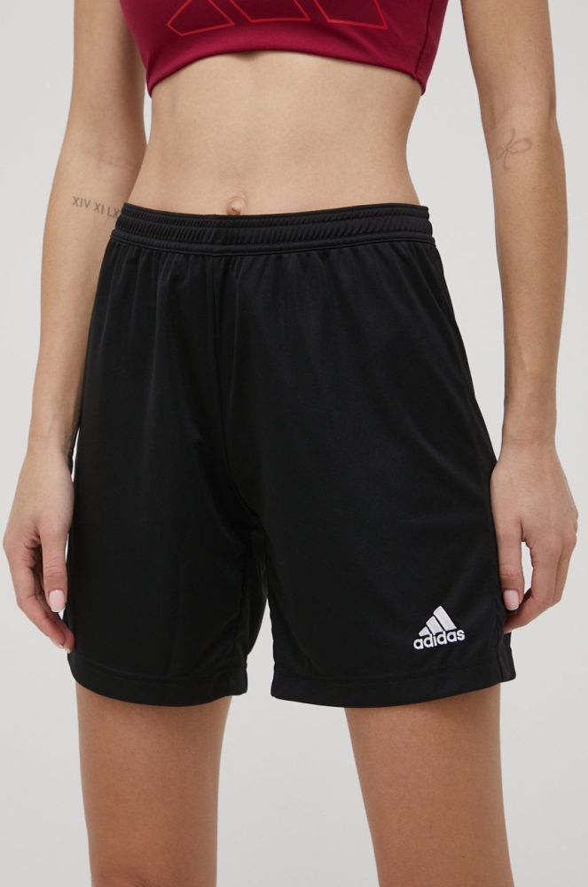 Шорти adidas Performance HH9999 жіночі колір чорний однотонні середня посадка