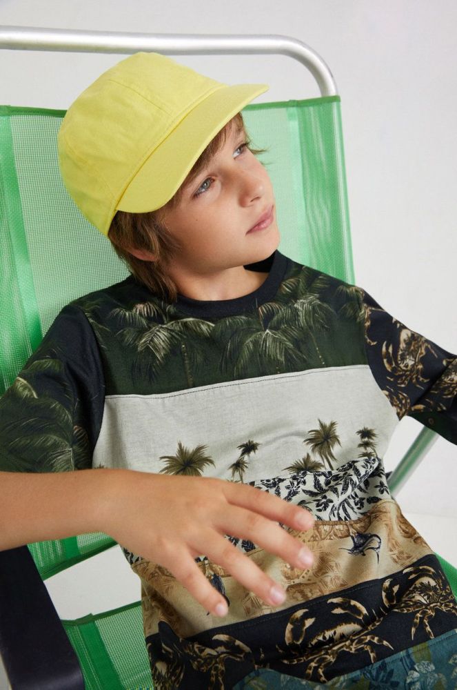 Дитяча бавовняна футболка Desigual візерунок колір барвистий (2095984)