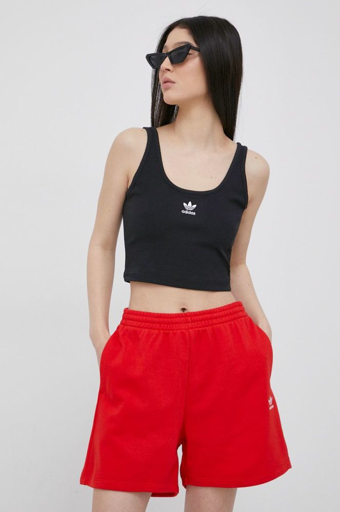 Топ adidas Originals HF3399 жіночий колір чорний HF3399-BLACK