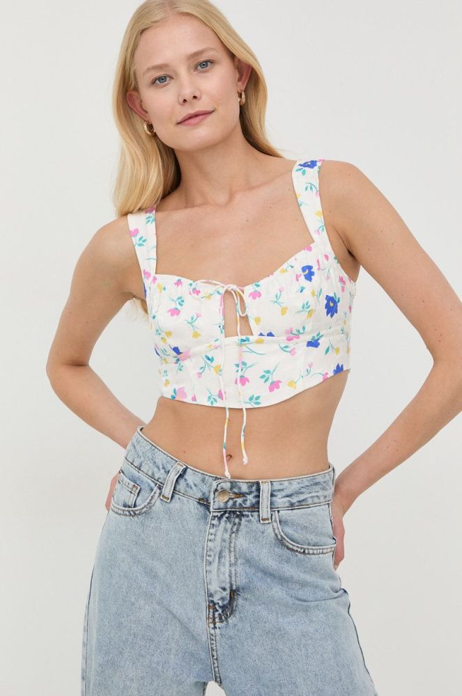 Топ For Love & Lemons жіночий колір білий (2422855)