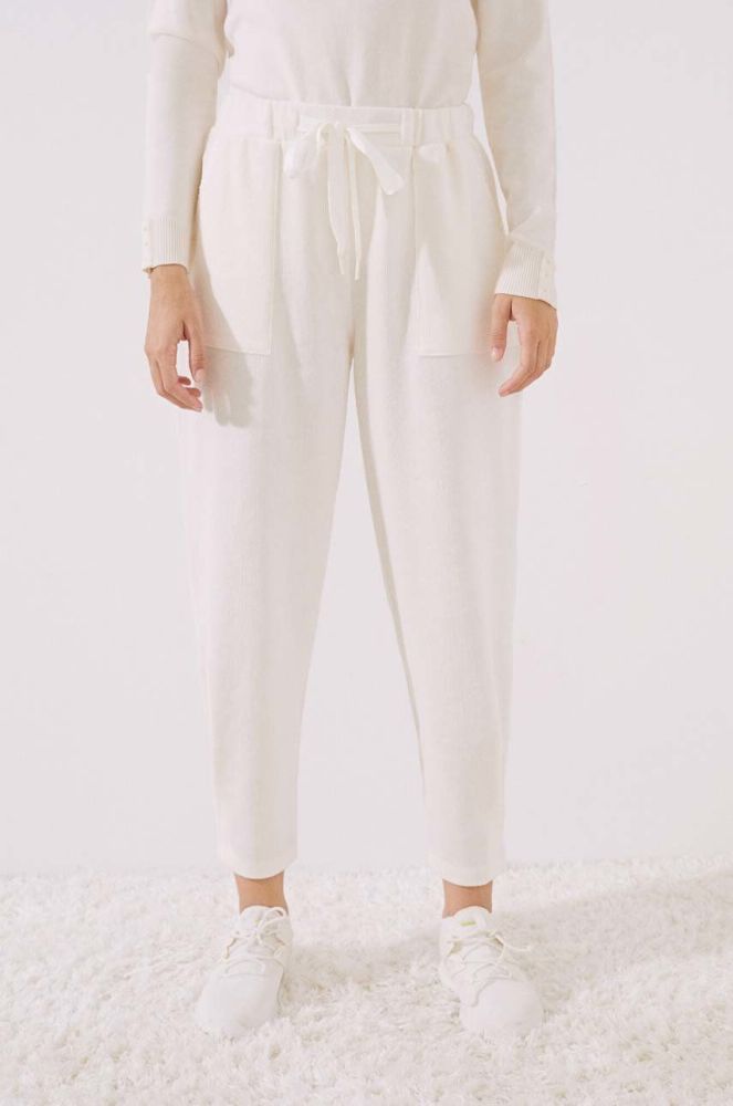 Штани лаунж women'secret Winter Nomad колір білий